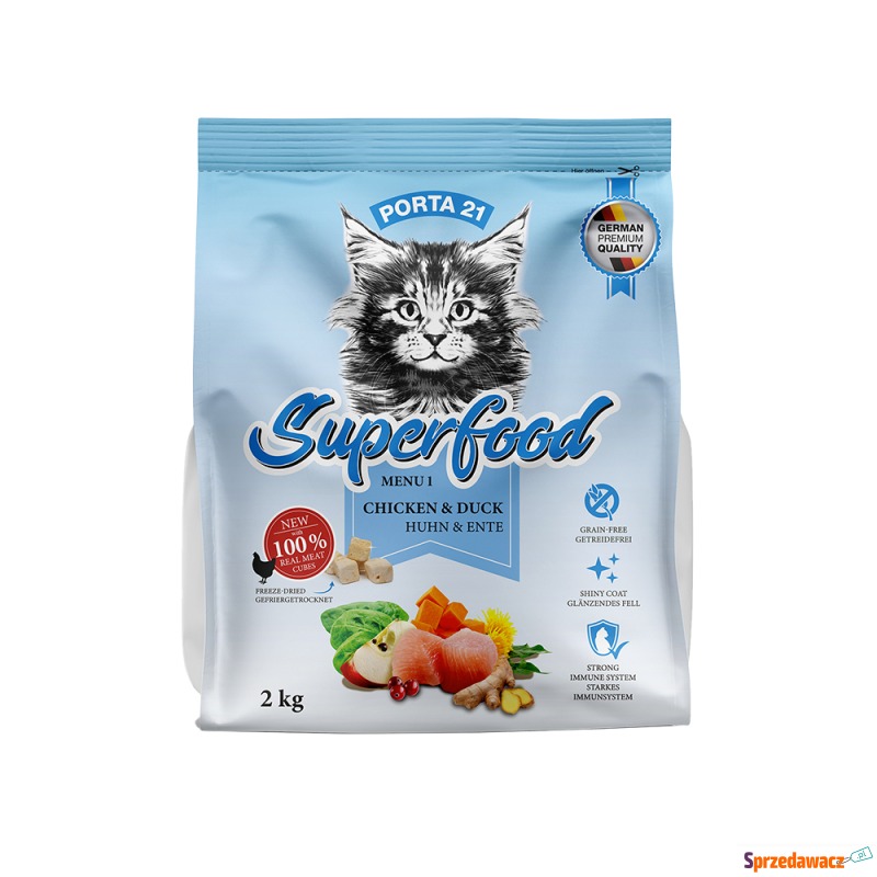 Porta 21 Superfood Menu, kurczak i kaczka - 2... - Karmy dla kotów - Katowice