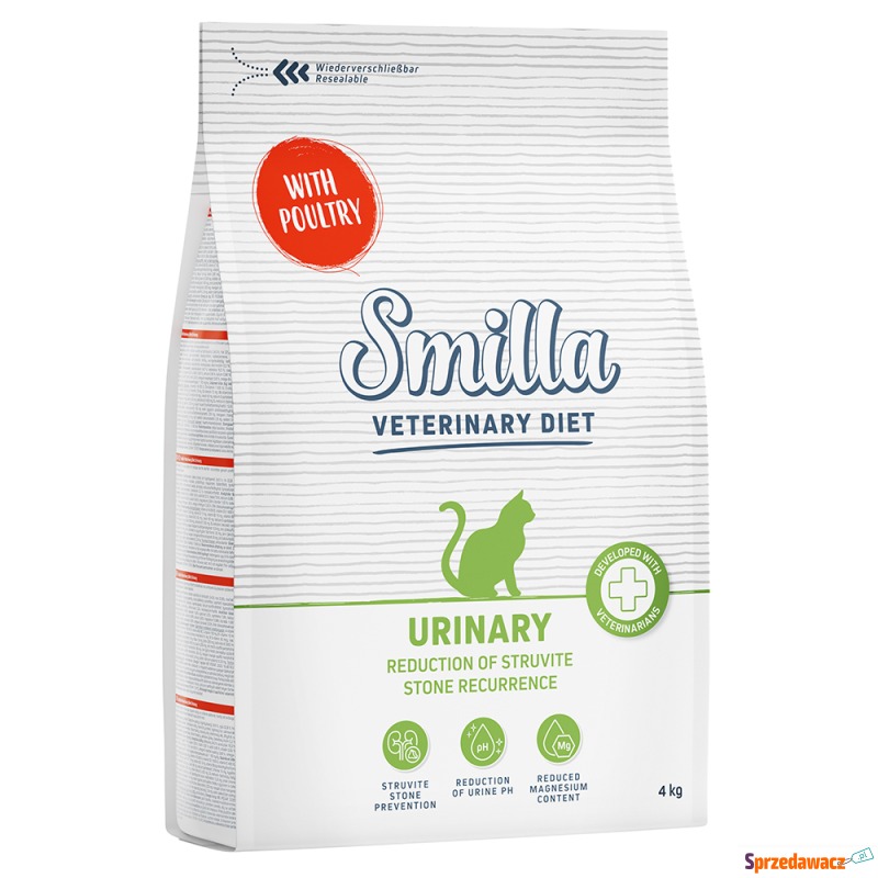 Smilla Veterinary Diet Urinary, drób - 4 kg - Karmy dla kotów - Łódź