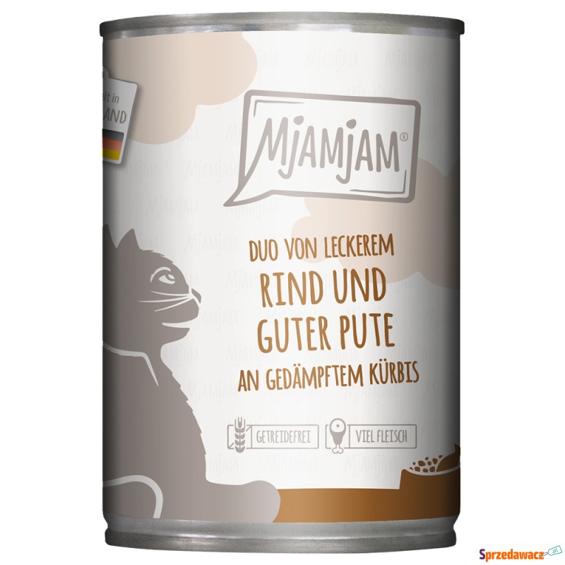 MjAMjAM Duo 6 x 400 g - Pyszna wołowina i indyk... - Karmy dla kotów - Kielce