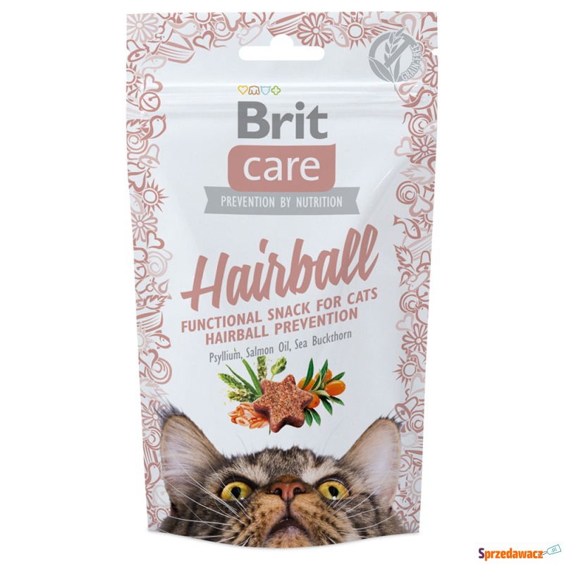 Brit Care Hairball, przysmak dla kota - 50 g - Przysmaki dla kotów - Bytom