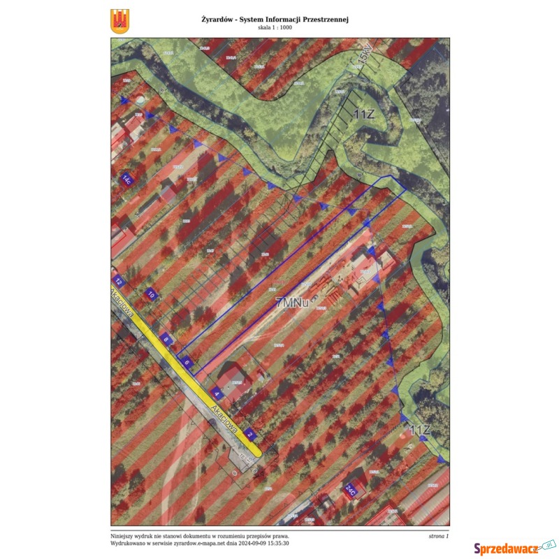 Działka budowlana na sprzedaż, 2072m², żyrard... - Działki na sprzedaż - Żyrardów