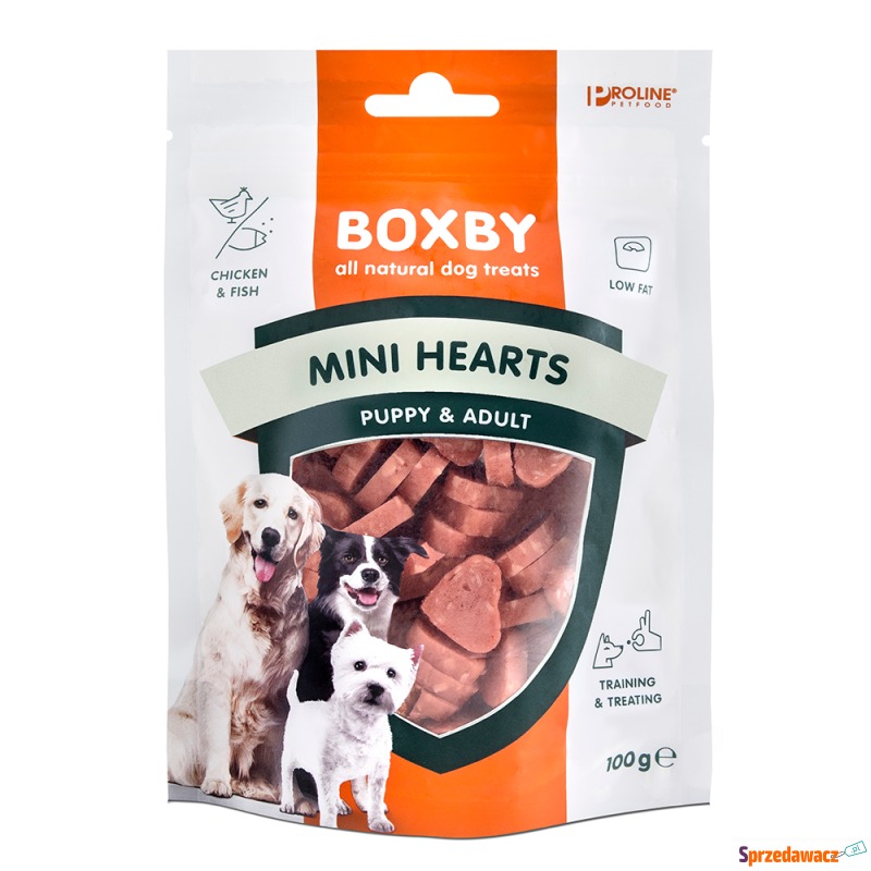 Boxby Puppy Snacks Mini Hearts - 3 x 100 g - Przysmaki dla psów - Stalowa Wola