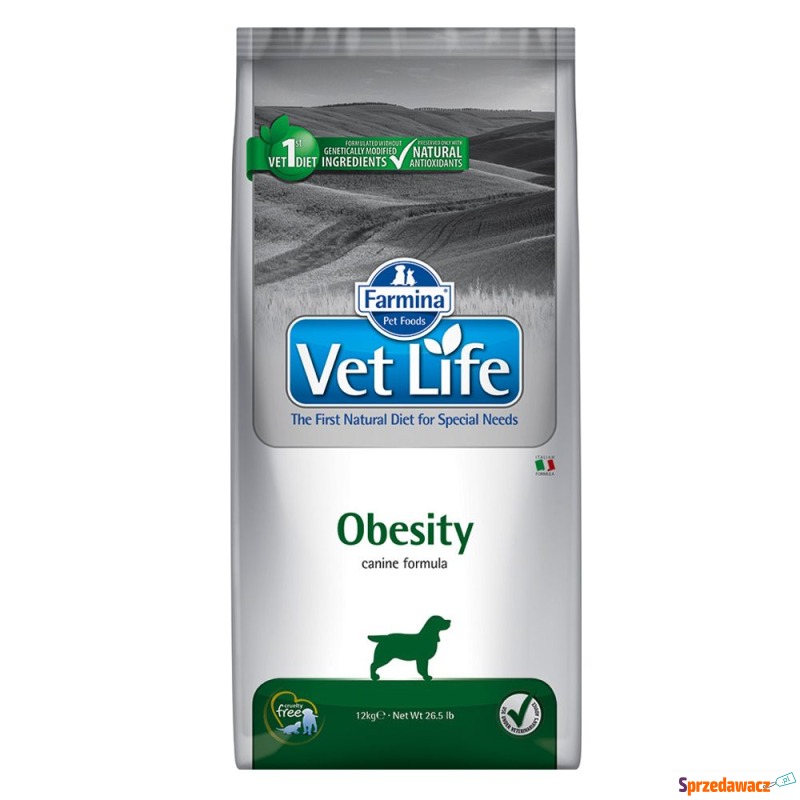 Farmina Vet Life Dog Obesity - 2 x 12 kg - Karmy dla psów - Sosnowiec