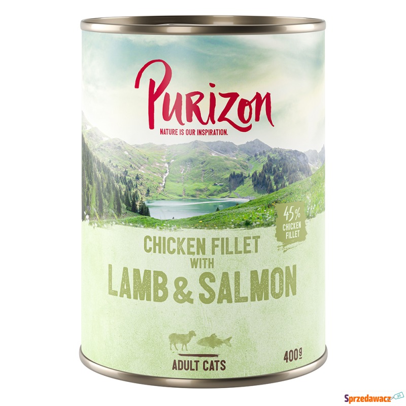 Purizon Adult 12 x 400 g, bez zbóż - Filet z... - Karmy dla kotów - Chruszczobród