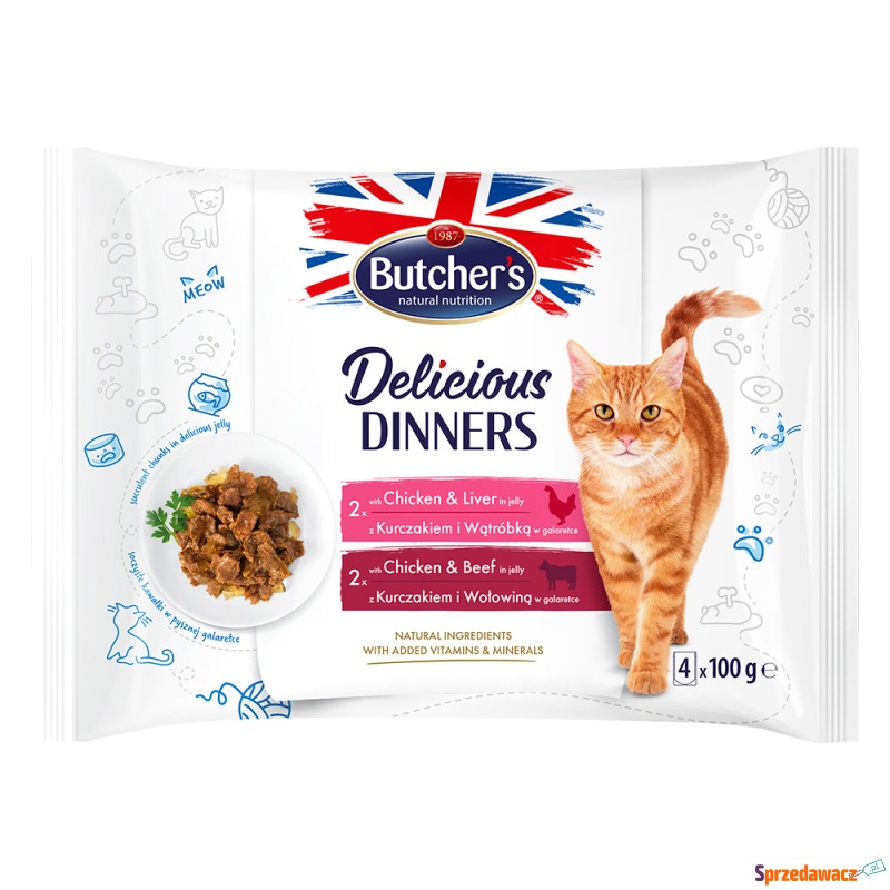 Butcher's Delicious Dinners, 32 x 100 g - Pakiet... - Karmy dla kotów - Radom