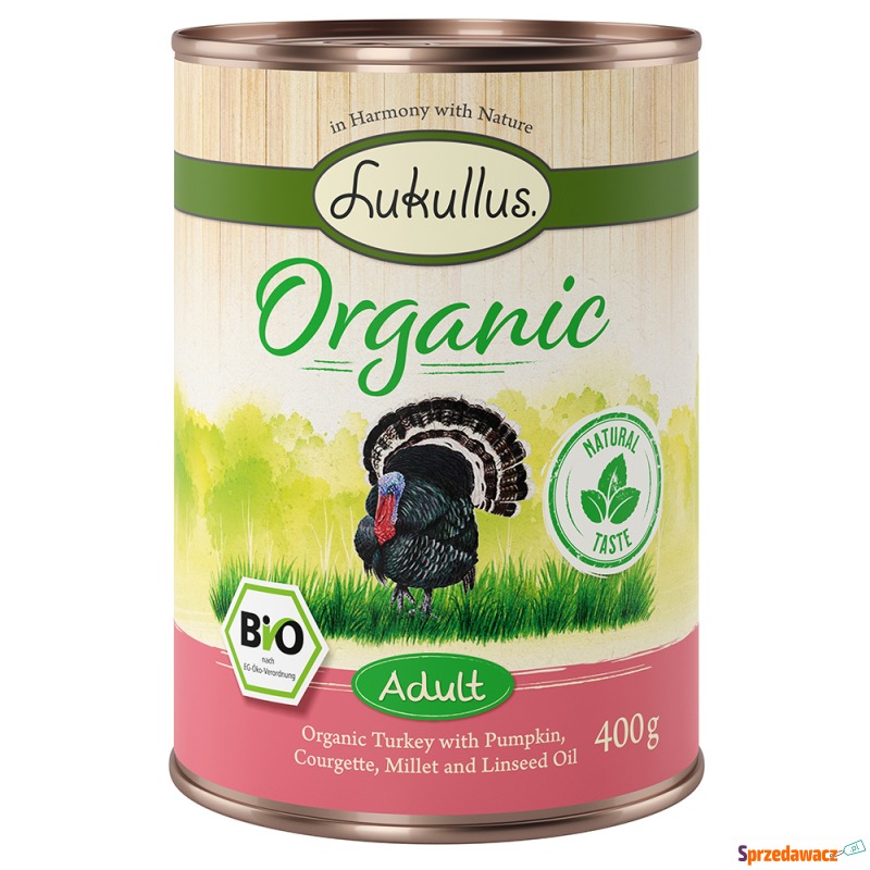 Korzystny pakiet Lukullus Organic Adult, 24 x... - Karmy dla psów - Bielsko-Biała