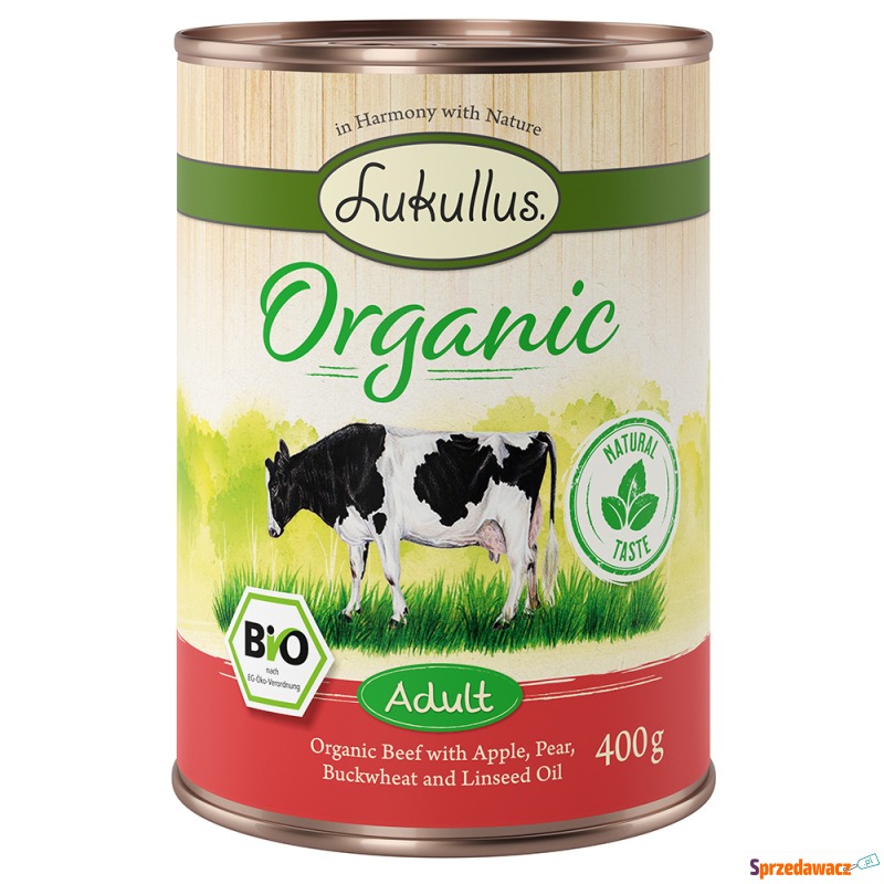 Korzystny pakiet Lukullus Organic Adult, 24 x... - Karmy dla psów - Zabrze