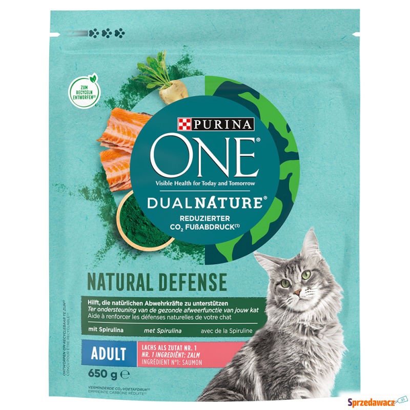 PURINA ONE Dual Nature, łosoś ze spiruliną -... - Karmy dla kotów - Grudziądz