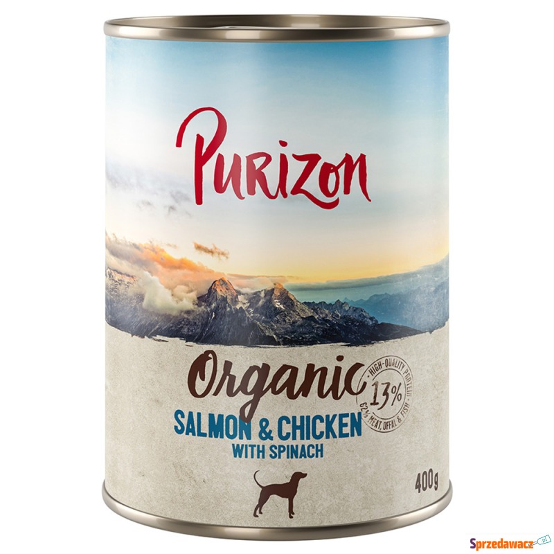 Purizon Organic, 6 x 400 g - Biołosoś i bioku... - Karmy dla psów - Kraków