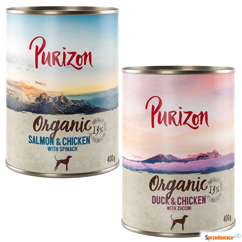 Purizon Organic, 6 x 400 g - Pakiet mieszany II:... - Karmy dla psów - Łomża