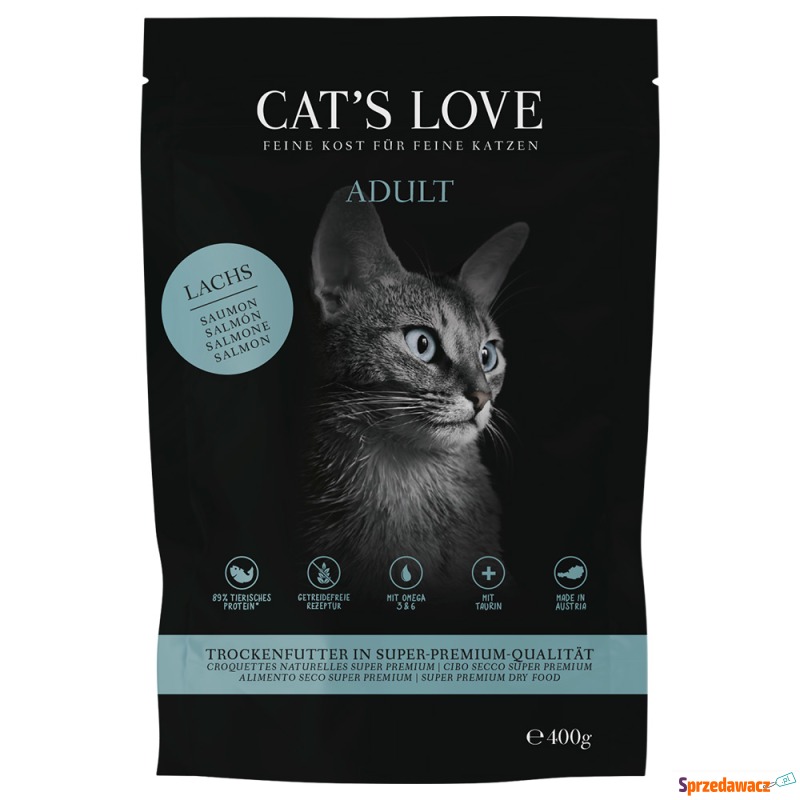 Cat´s Love Adult, łosoś - 400 g - Karmy dla kotów - Głogów