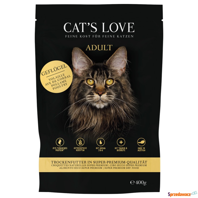 Cat´s Love Adult, drób - 400 g - Karmy dla kotów - Płock