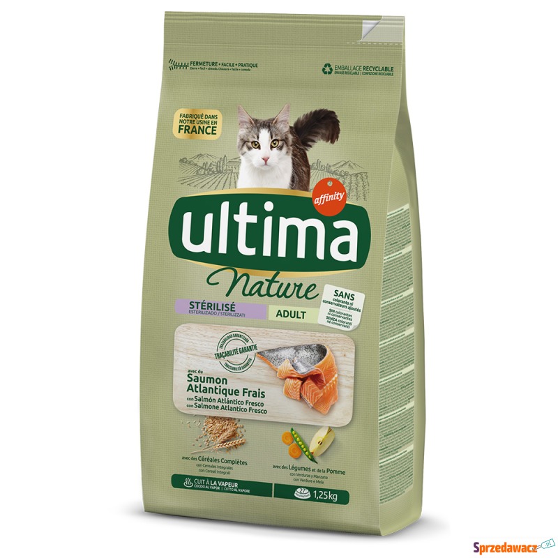 Ultima Nature Sterilized, łosoś - 4 x 1,25 kg - Karmy dla kotów - Bydgoszcz