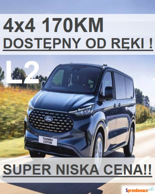 Ford Tourneo Custom - L2 Nowy Titanium 4x4 170KM... - Samochody osobowe - Szczecinek