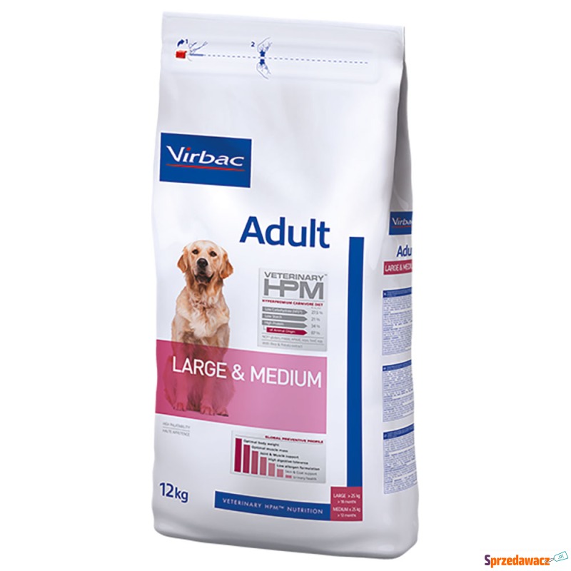 Virbac Veterinary HPM Adult Large & Medium dla... - Karmy dla psów - Olsztyn