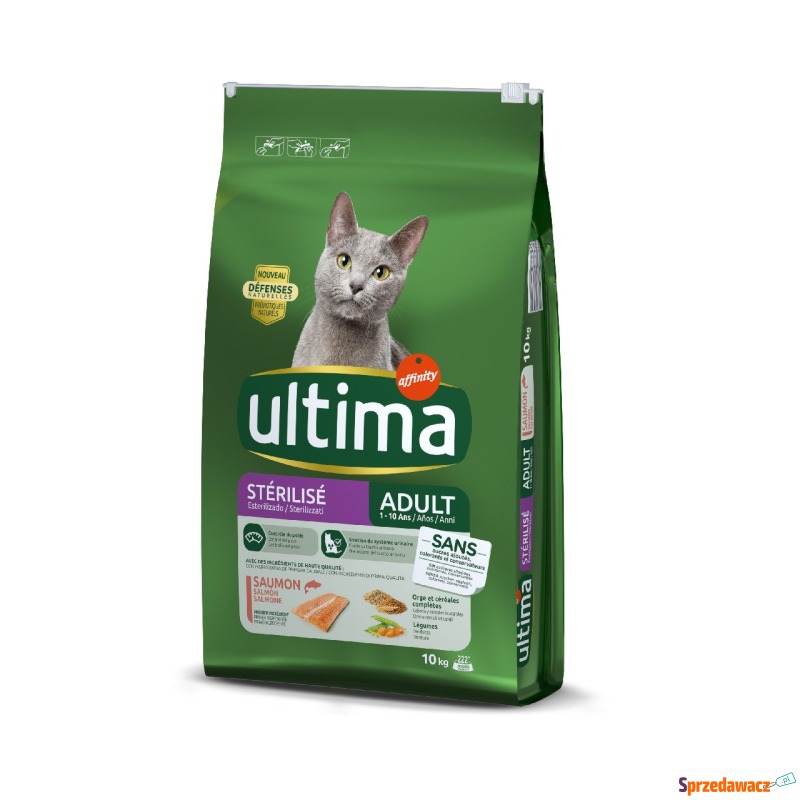 Ultima Cat Sterilized, łosoś i jęczmień - 10 kg - Karmy dla kotów - Ostrołęka