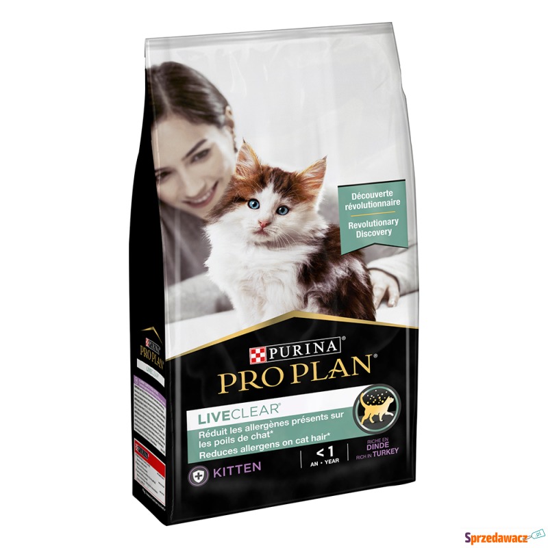 Pro Plan LiveClear Kitten, indyk - 2 x 1,4 kg - Karmy dla kotów - Szczecinek