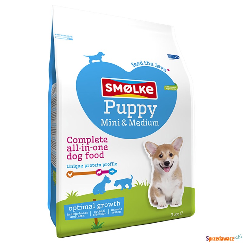 Smølke Puppy Mini/Medium karma dla psów - 3 kg - Karmy dla psów - Rzeszów