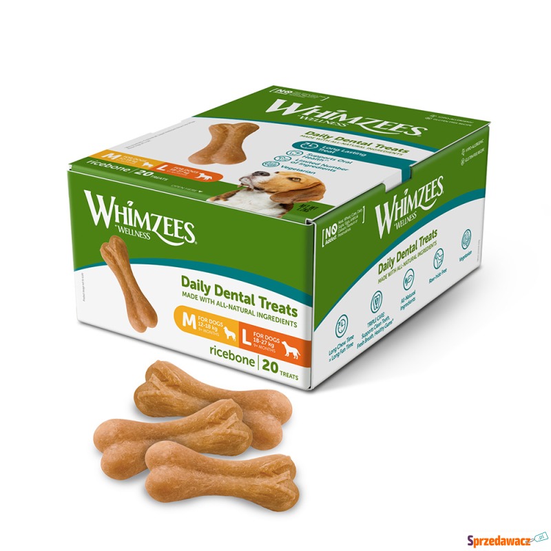 Whimzees by Wellness Ricebones - 2 x rozmiar M/L... - Przysmaki dla psów - Krosno