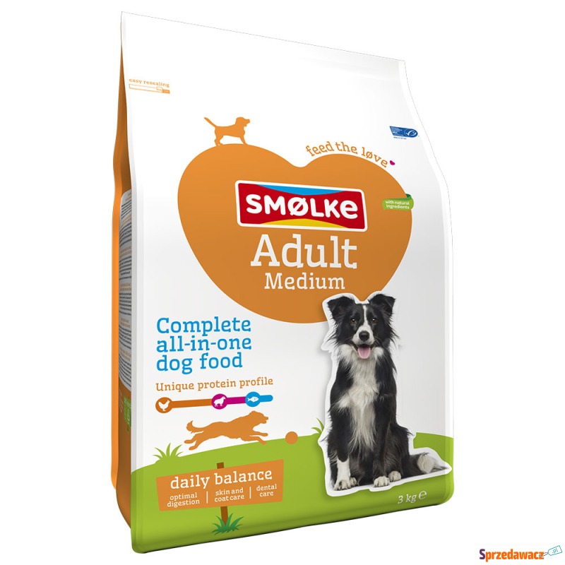 Smølke Adult Medium Dog Food - Podwójne opako... - Karmy dla psów - Jastarnia