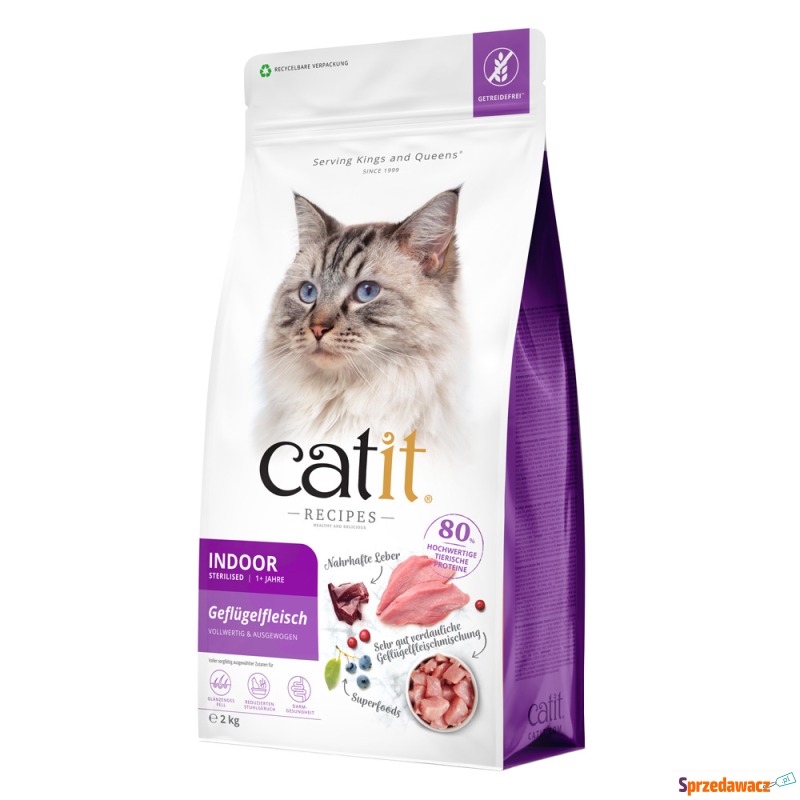 Catit Recipes Adult Indoor Sterilised - 2 kg - Karmy dla kotów - Wyczechowo