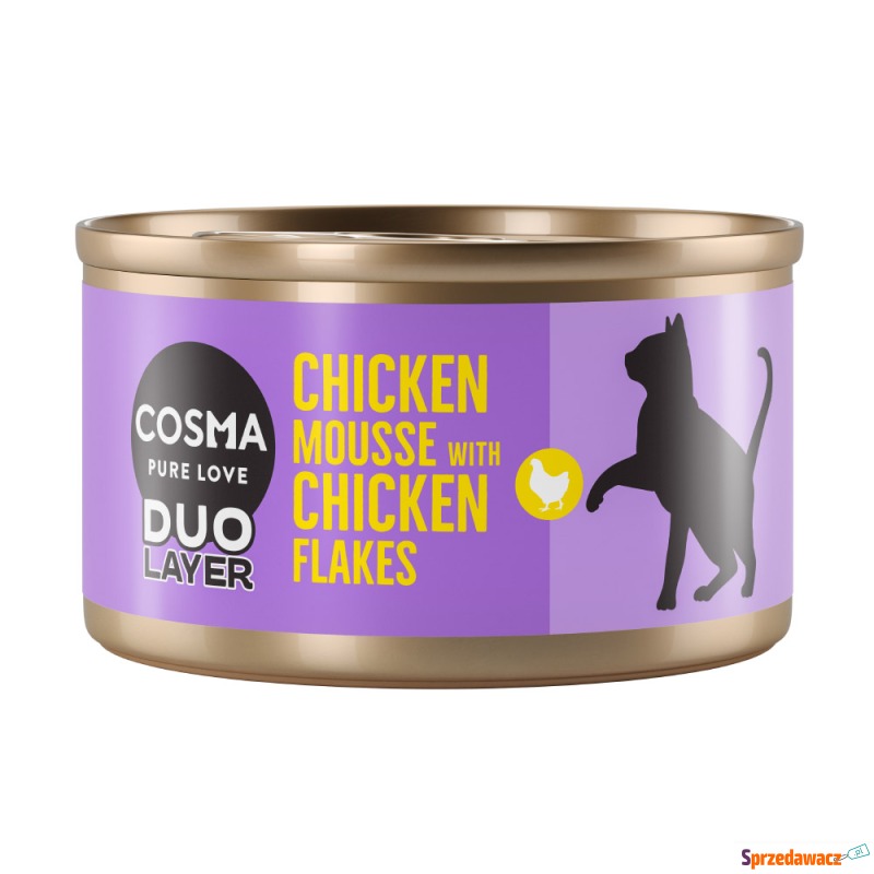 Cosma DUO Layer, 24 x 70 g - Mus z kurczaka z... - Karmy dla kotów - Tarnowskie Góry