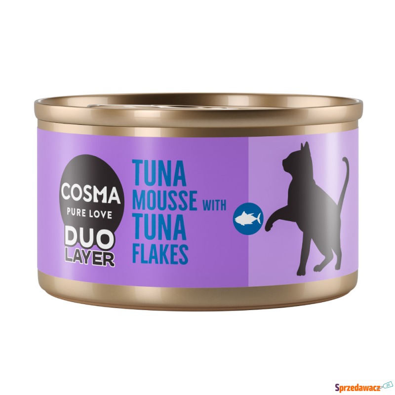 Cosma DUO Layer, 6 x 70 g - Mus z tuńczyka z... - Karmy dla kotów - Poznań