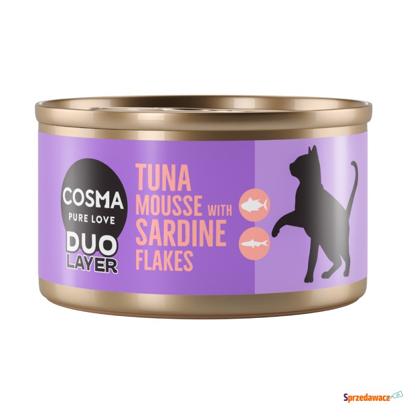 Cosma DUO Layer, 24 x 70 g - Mus z tuńczyka z... - Karmy dla kotów - Rąty