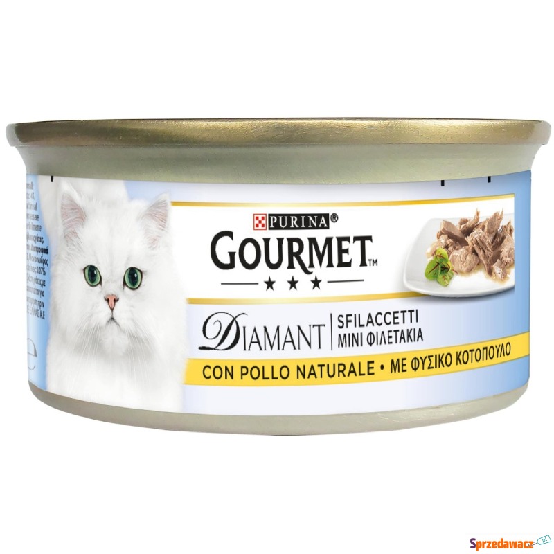 Gourmet Diamant, w sosie, 48 x 85 g - Filety z... - Karmy dla kotów - Poznań