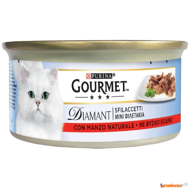 Gourmet Diamant, w sosie, 48 x 85 g - Filety z... - Karmy dla kotów - Kielce