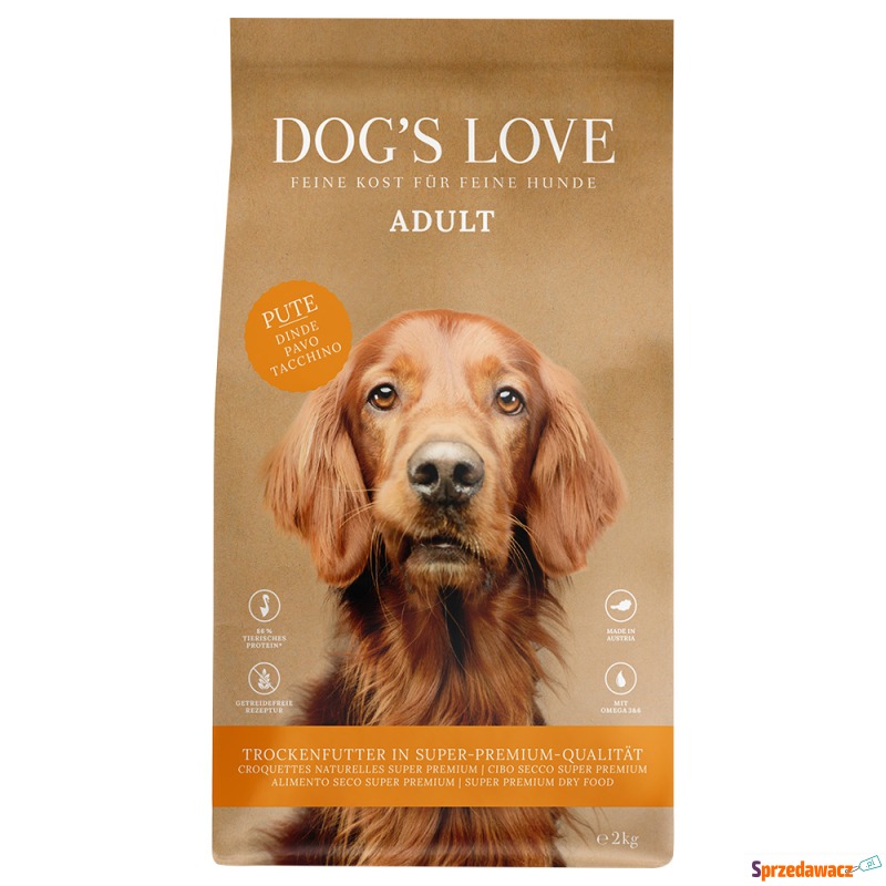 Dog´s Love Adult, indyk - 2 kg - Karmy dla psów - Sochaczew