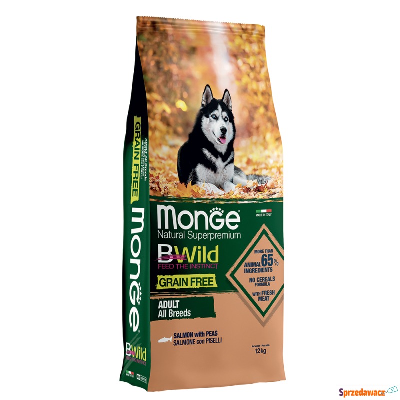 Monge Bwild Grain Free All Breed Łosoś & Groszek... - Karmy dla psów - Chruszczobród