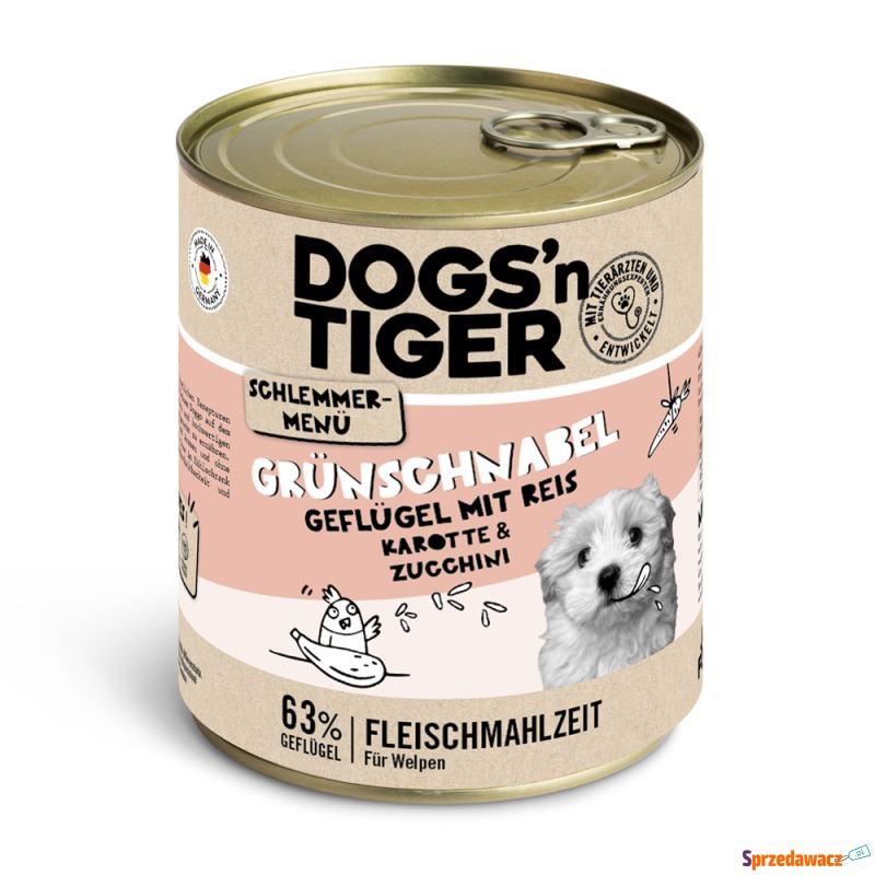 Dogs'n Tiger smakowite menu, 6 x 800 g - Drób... - Karmy dla psów - Kwidzyn