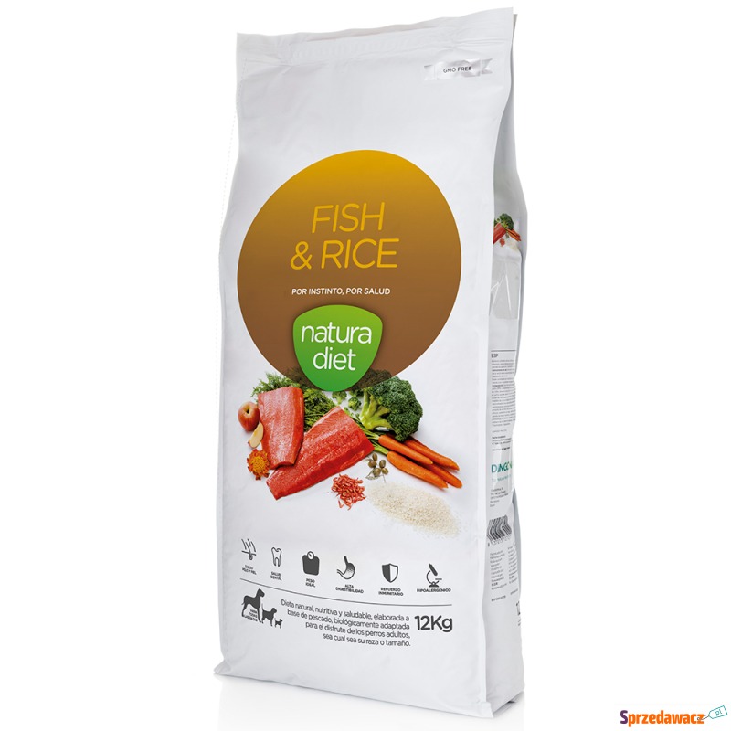 Natura Diet Adult, ryba i ryż - 2 x 12 kg - Karmy dla psów - Elbląg