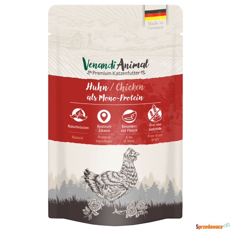 Venandi Animal Monoprotein 12 x 125 g - Kurczak - Karmy dla kotów - Głogów