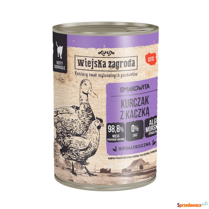 Korzystny pakiet Wiejska Zagroda, 24 x 400 g -... - Karmy dla kotów - Ostrołęka