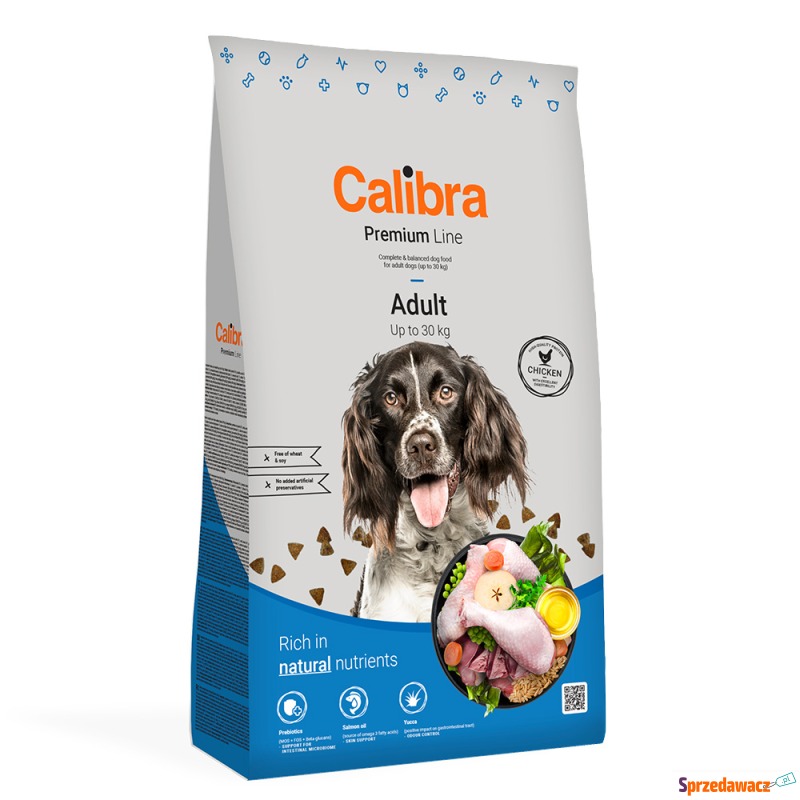 Calibra Dog Premium Line Adult Kurczak - 2 x 12... - Karmy dla psów - Rzeszów