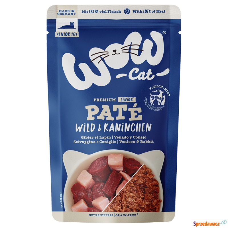 WOW Cat Senior Paté, 12 x 125 g - Dziczyzna i... - Karmy dla kotów - Borsk