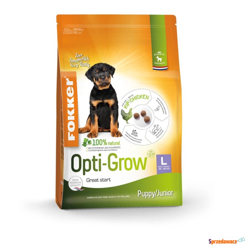 Fokker Puppy/Junior Large Opti-Grow karma dla... - Karmy dla psów - Bydgoszcz