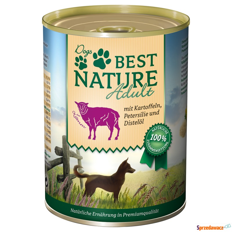 Best Nature Dog Adult 12 x 400 g - Jagnięcina,... - Karmy dla psów - Poznań