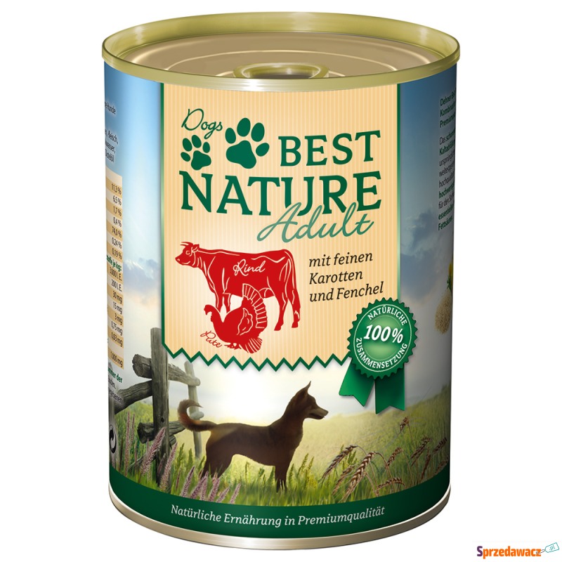 Best Nature Dog Adult 12 x 400 g - Indyk, woł... - Karmy dla psów - Kielce