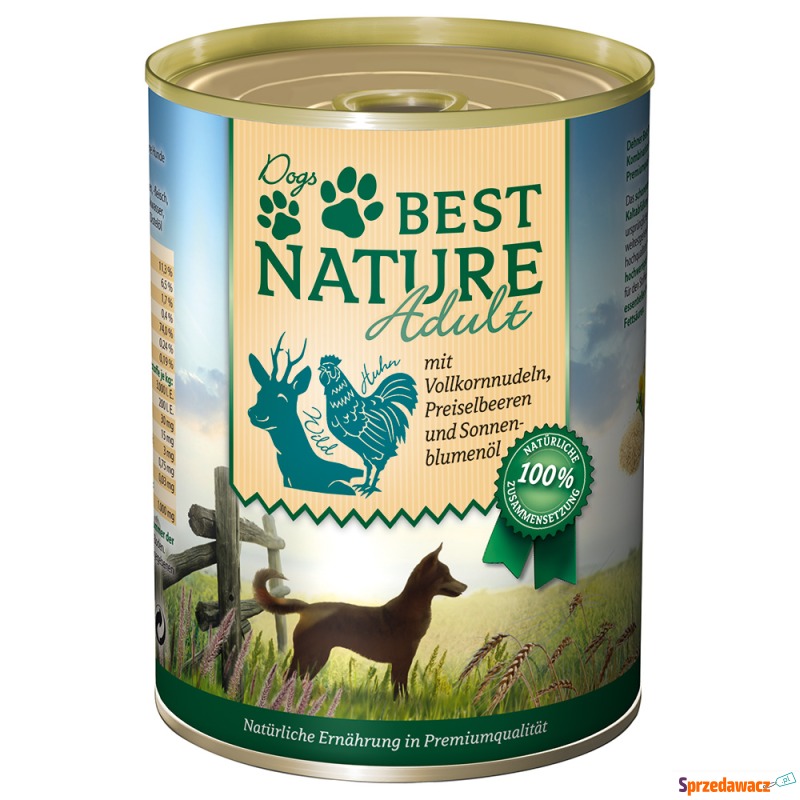 Best Nature Dog Adult 12 x 400 g - Dziczyzna,... - Karmy dla psów - Grudziądz