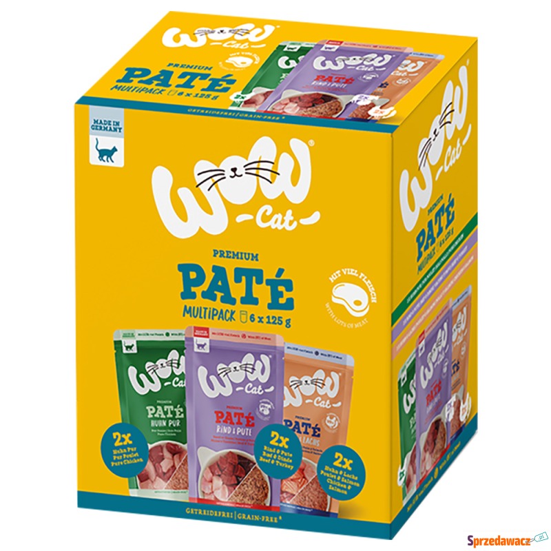 WOW Cat Adult, 6 x 125 g - Pakiet mieszany (3... - Karmy dla kotów - Opole