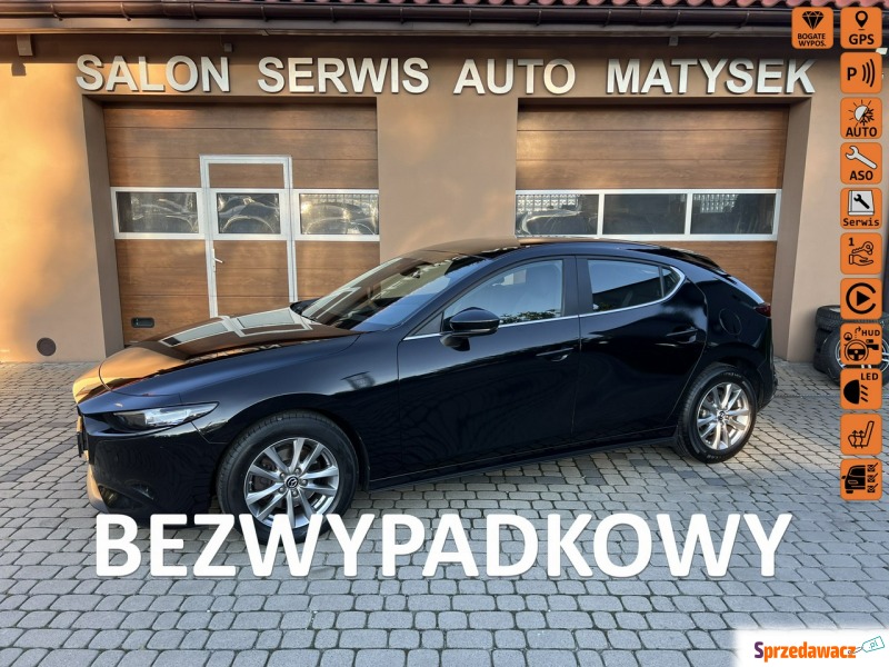 Mazda 3 - 2.0 122KM  M-Hybrid  Serwis  1Właśc... - Samochody osobowe - Orzech