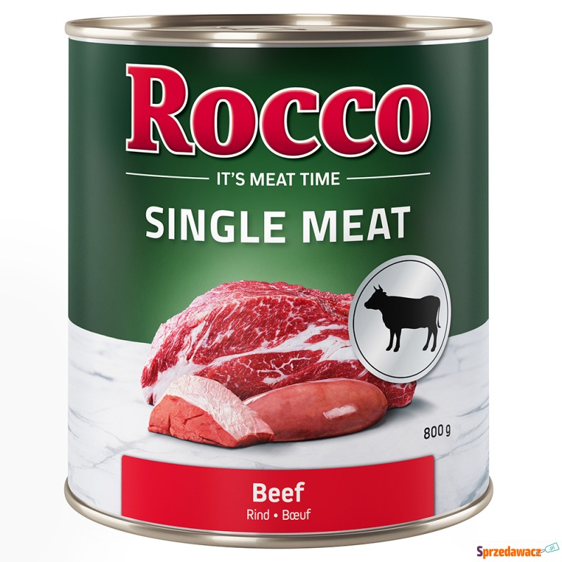 Korzystny pakiet Rocco Single Meat, 12 x 800 g... - Karmy dla psów - Bydgoszcz