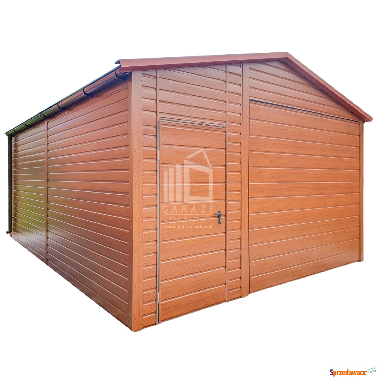 Garaż Blaszany 4,5x6m - Brama...