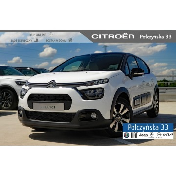 Citroen C3 - 1.2  83 MT5 wersja Max | Biały z czarnym dachem | Kamera cofania