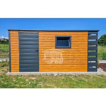 Schowek - Domek Ogrodowy 4,5x2m + Wiata 0,5m -... - Pozostałe artykuły do... - Białogard - zdjęcie 4
