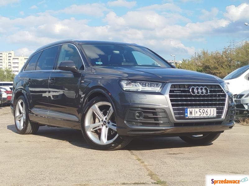 Audi Q7 2018 prod. / 2019 1rej. 100% Bezwypadkowy,... - Samochody osobowe - Warszawa