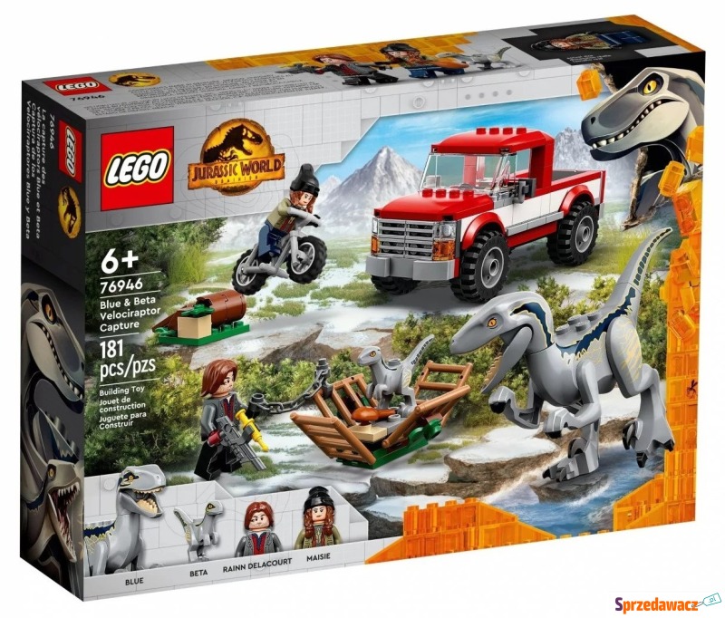 LEGO Jurassic World 76946 Schwytanie welocira... - Klocki - Zielona Góra